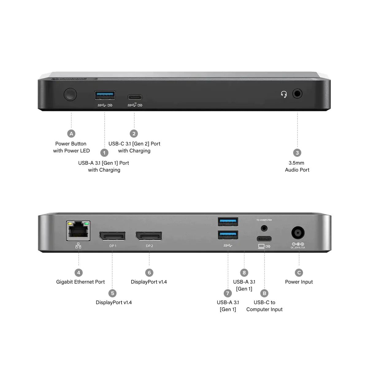 CLARITY 27" UHD 4K Monitor + Clarity Pro Touch 27" UHD 4K Monitor with 65W PD, Webcam and Touchscreen + DX2 Dual 4K Display Universal Docking Station ""œ with 65W Power Delivery