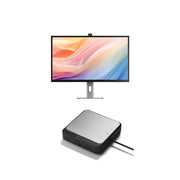 Clarity Max Pro 32" UHD 4K Monitor with USB-C Power Delivery and Webcam + Dual 4K Universal Docking Station – HDMI Edition