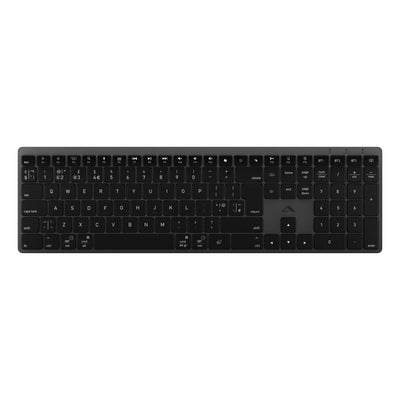 Hush Full Size USB-C Rechargeable Wireless Keyboard with Backlight